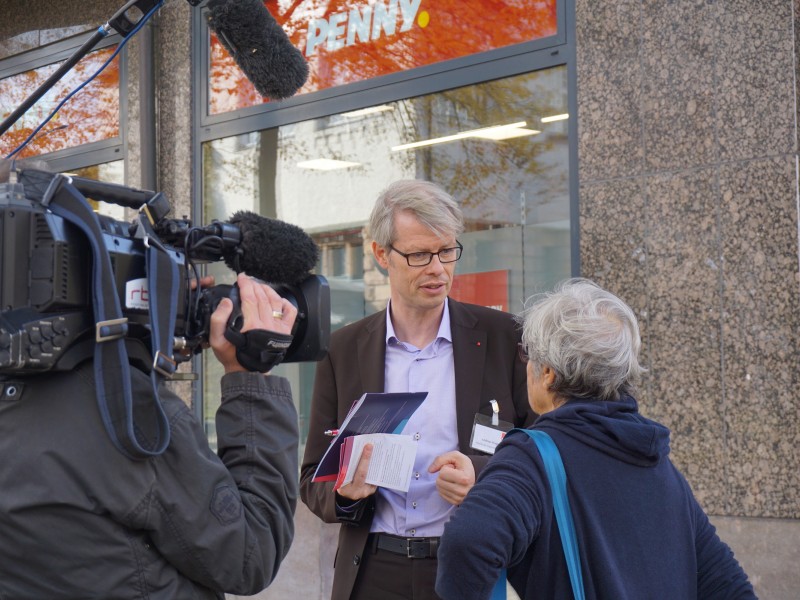 Andreas Kugler auf herbstlicher Kieztour - Fraktion-vor-Ort in Steglitz am 15.10.2018